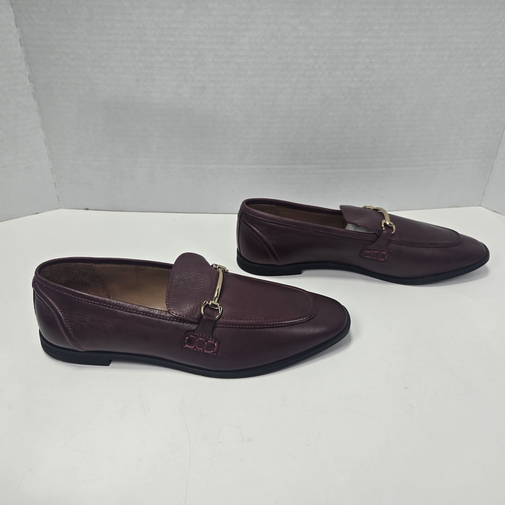 Miz Mooz Women's Burgundy Paulina Bordeaux Leather Loafers Size EU 39 US 8.5 - Picture 3 of 16